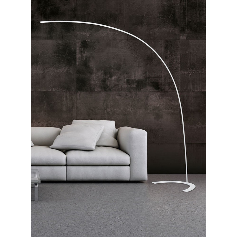 Lampa podłogowa Shanghai LED biała Trio - Eleganckie oświetlenie