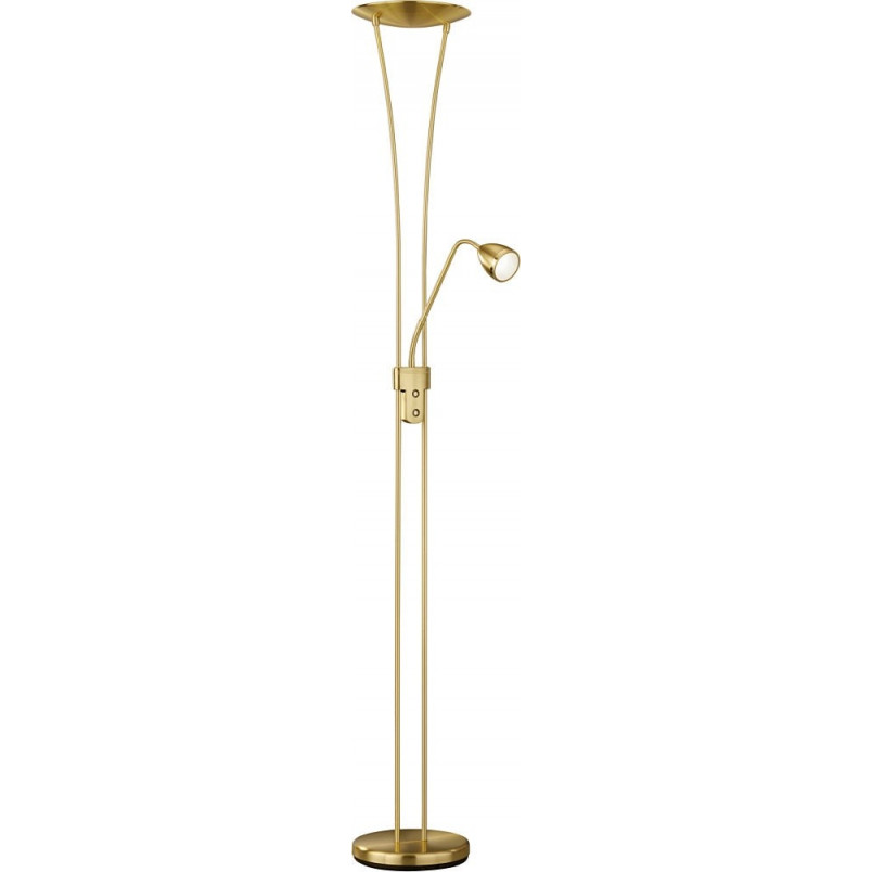 Lampa podłogowa Arizona mosiądz Trio - Stylowe oświetlenie