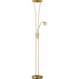 Lampa podłogowa Arizona mosiądz Trio - Stylowe oświetlenie