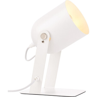 Lampa biurkowa skandynawska Yan biała - Brilliant
