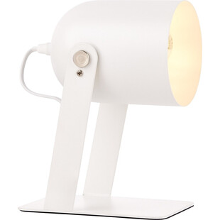 Lampa biurkowa skandynawska Yan biała - Brilliant