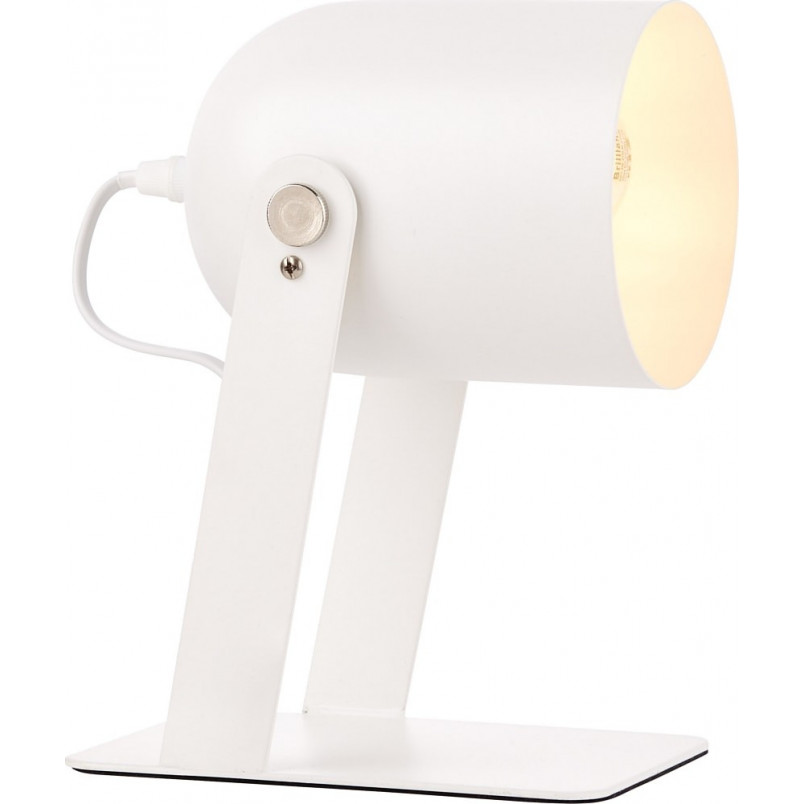Lampa biurkowa skandynawska Yan biała - Brilliant