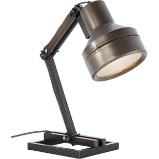 Lampa biurkowa industrialna Brilliant Hardwork | Czarna stal
