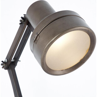 Lampa biurkowa industrialna Brilliant Hardwork | Czarna stal