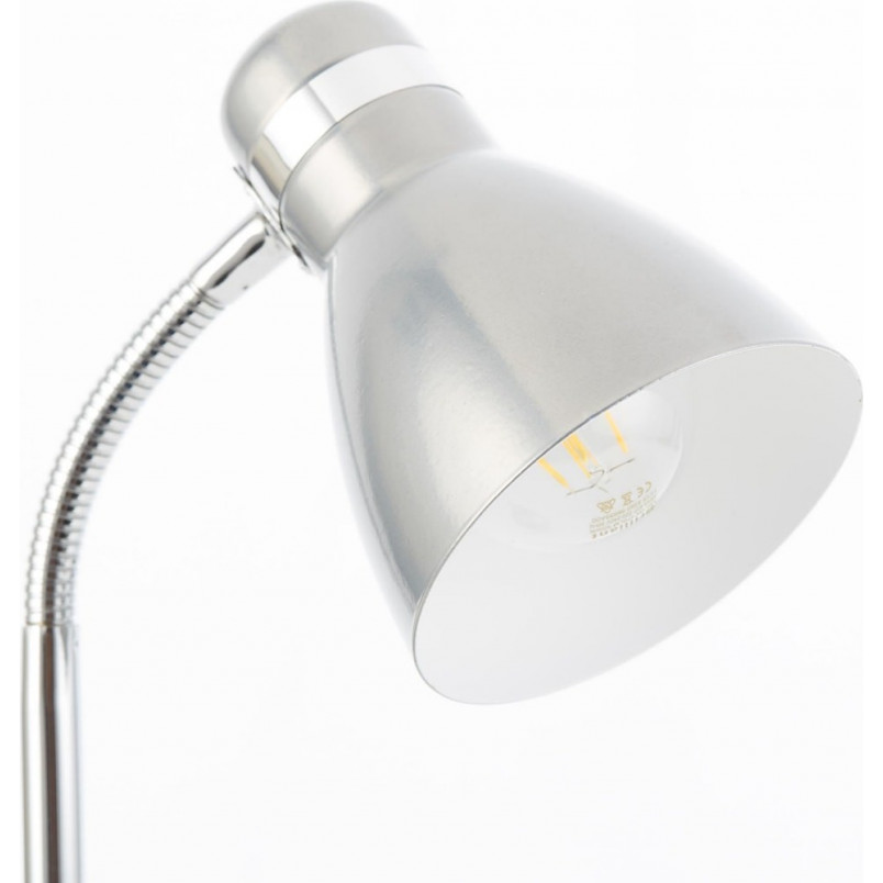 Lampa biurkowa Allison srebrna Brilliant - Odkryj idealne oświetlenie!