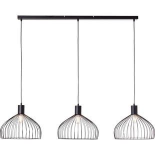 Lampa wisząca Blacky III - Loftowa lampa metalowa czarna | Brilliant