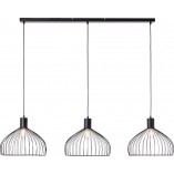 Lampa wisząca Blacky III - Loftowa lampa metalowa czarna | Brilliant