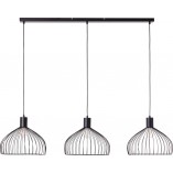 Lampa wisząca Blacky III - Loftowa lampa metalowa czarna | Brilliant