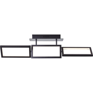 Plafon nowoczesny Ranut LED 80x12cm czarny Brilliant