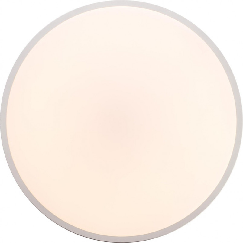 Plafon LED Jamil z pilotem | Srebrny, 48cm | Brilliant