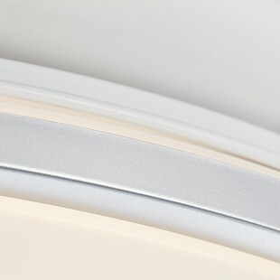 Plafon LED Jamil z pilotem | Srebrny, 48cm | Brilliant