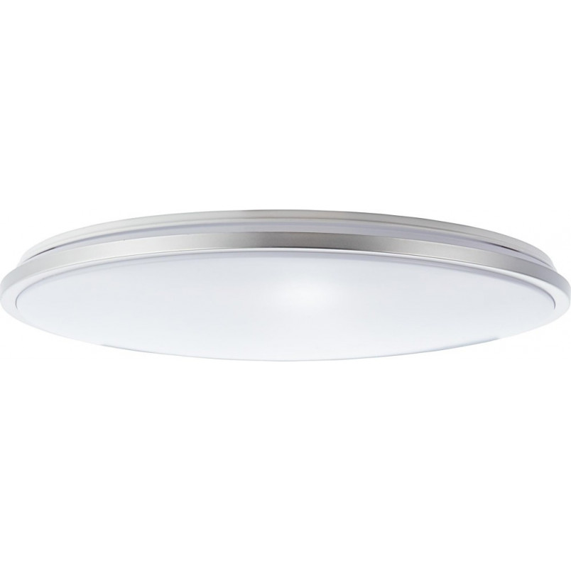 Plafon LED Jamil z pilotem | Srebrny, 48cm | Brilliant