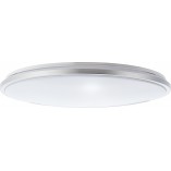 Plafon LED Jamil z pilotem | Srebrny, 48cm | Brilliant
