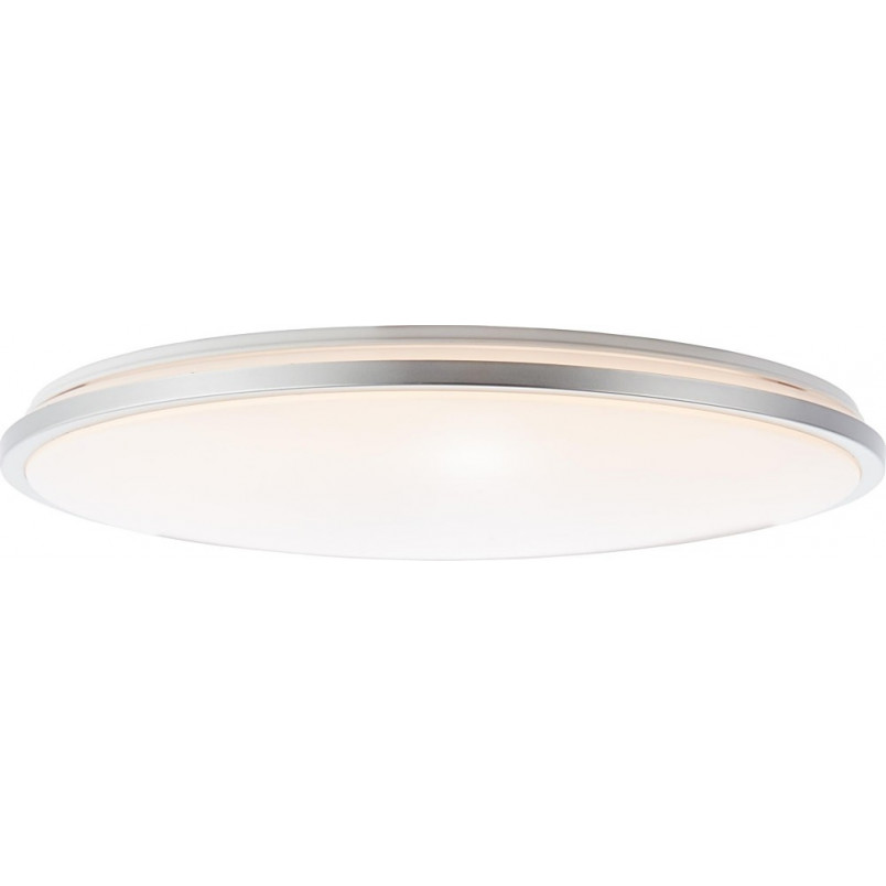 Plafon LED Jamil z pilotem | Srebrny, 48cm | Brilliant