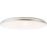 Plafon LED Jamil z pilotem | Srebrny, 48cm | Brilliant