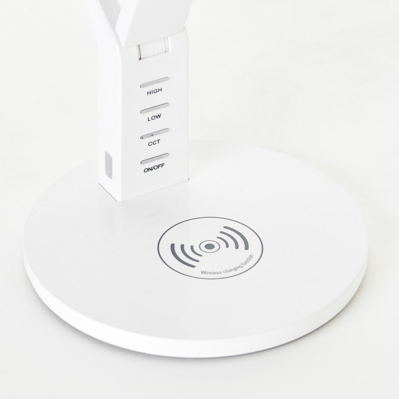 Lampa biurkowa LED Kaila | Ładowarka Indukcyjna, Ściemniacz | Brilliant