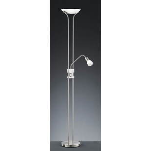 Lampa podłogowa z lampką do czytania Santo II Nikiel Mat marki Trio