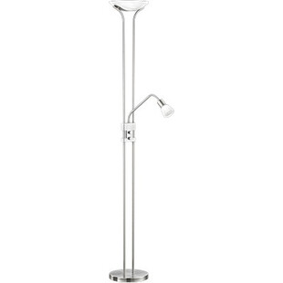Lampa podłogowa z lampką do czytania Santo II Nikiel Mat marki Trio
