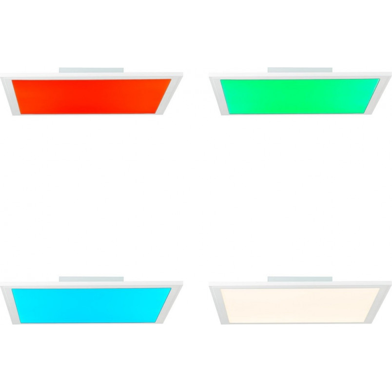 Plafon LED kwadratowy z pilotem Brilliant Abie | 39,5cm