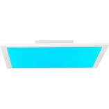 Plafon LED kwadratowy z pilotem Brilliant Abie | 39,5cm