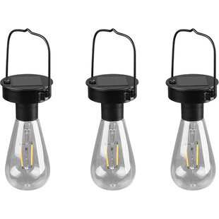 Lampa zewnętrzna solarna - Campus LED czarny mat Reality