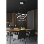 Lampa Bologna LED | Nowoczesny Żyrandol Chromowany - Reality