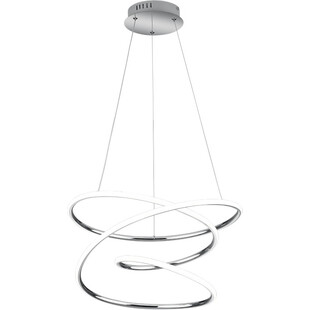 Lampa wisząca nowoczesna Bologna LED 50cm chromowana Reality