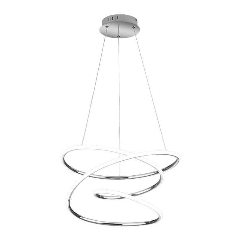 Lampa Bologna LED | Nowoczesny Żyrandol Chromowany - Reality