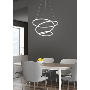 Lampa wisząca nowoczesna Bologna LED 50cm biały mat Reality