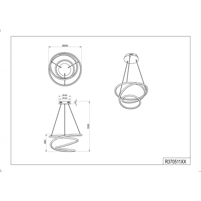 Lampa wisząca Bologna LED - Nowoczesny design | Reality