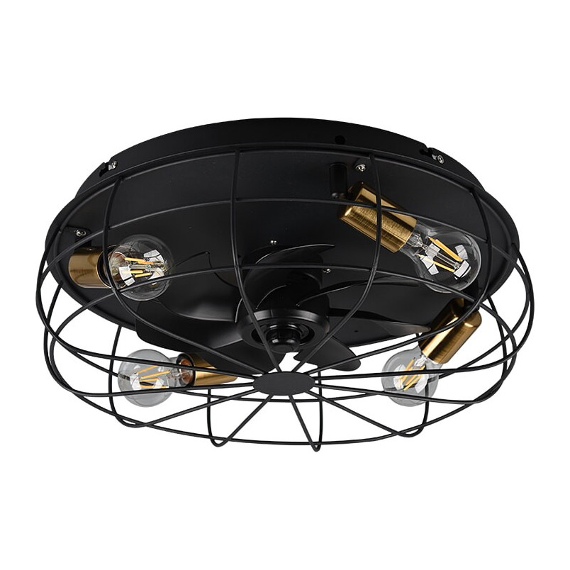 Plafon z wiatrakiem Trondheim | Reality - Oświetlenie LED