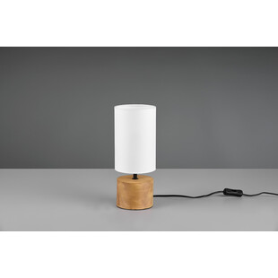 Lampka nocna drewniana biała Woody Tube | Reality