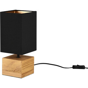 Lampa nocna drewniana czarna Reality Woody | Sklep z lampami