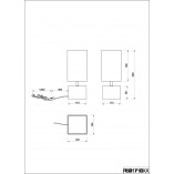 Lampa nocna drewniana czarna Reality Woody | Sklep z lampami