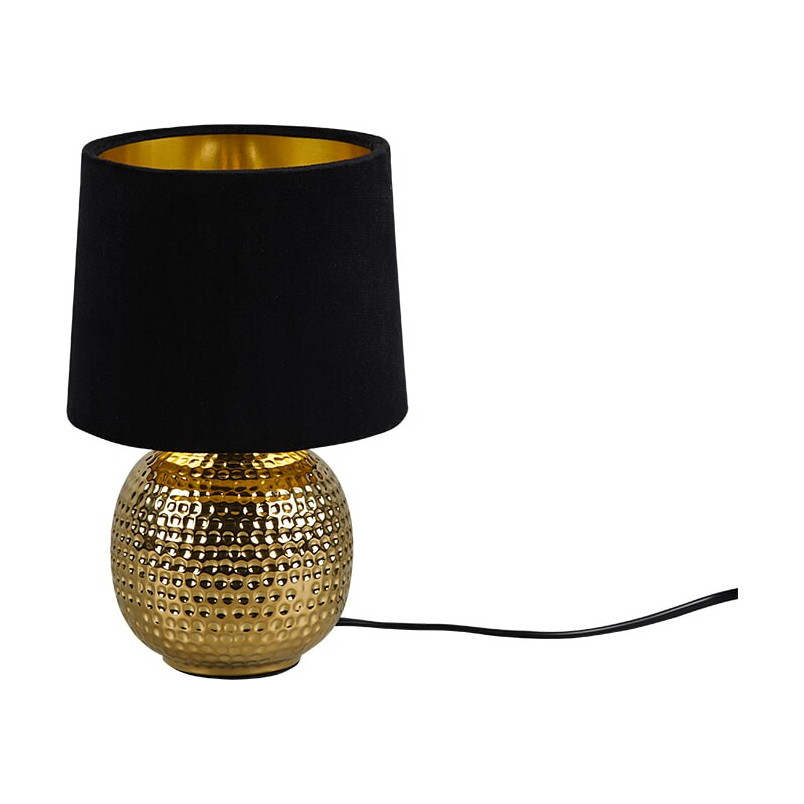 Lampa stołowa czarno-złota Reality Sophia | Elegancki design