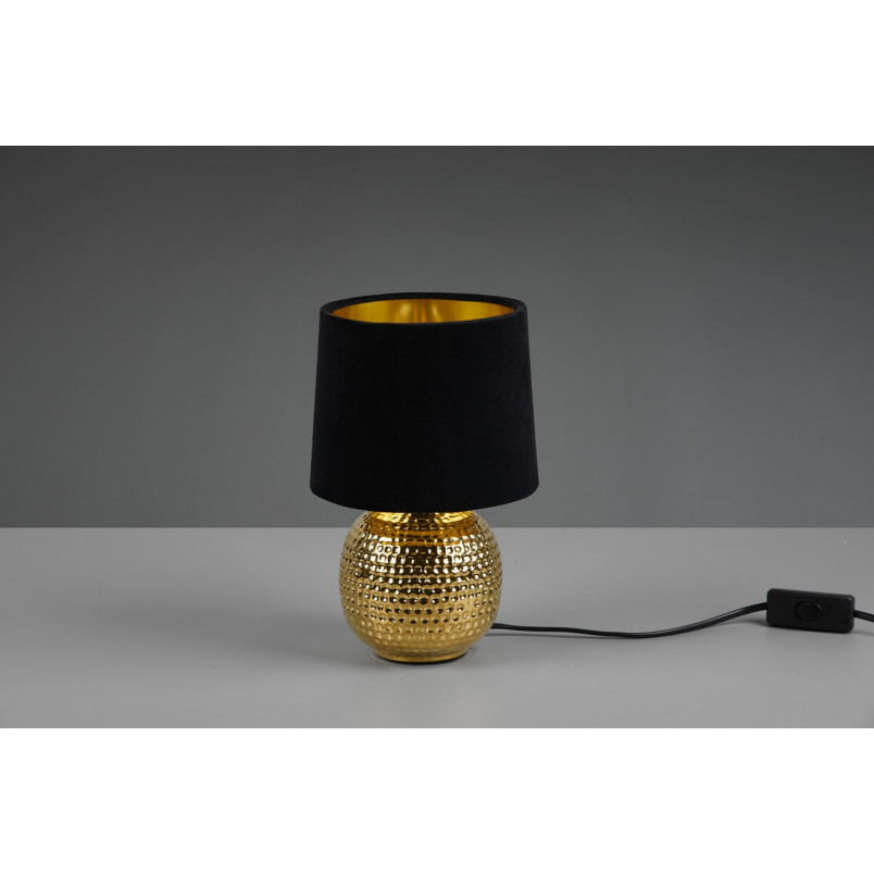 Lampa stołowa czarno-złota Reality Sophia | Elegancki design