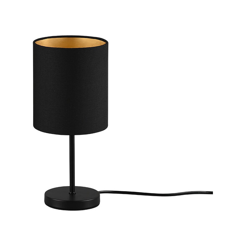 Lampa nocna czarno-złota Reality Jerry | Eleganckie oświetlenie