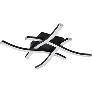 Plafon nowoczesny Route IV 46cm LED 4000K czarny mat Reality