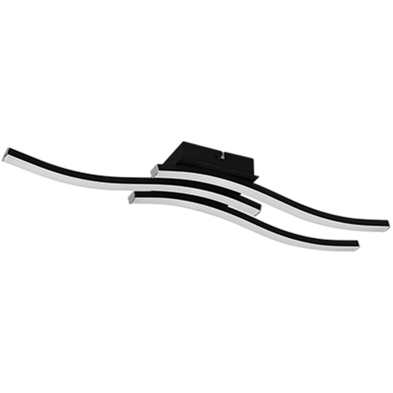 Plafon LED czarny Reality Route III 56cm - Nowoczesne oświetlenie