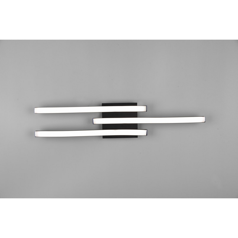 Plafon LED czarny Reality Route III 56cm - Nowoczesne oświetlenie