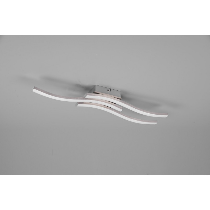 Plafon LED Route III 56cm Nikiel - Nowoczesne Oświetlenie