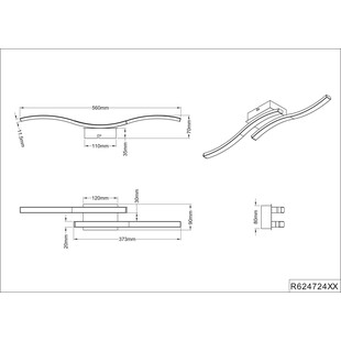 Plafon LED Reality Route II 56cm - Nowoczesne Oświetlenie