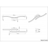 Plafon LED Reality Route II 56cm - Nowoczesne Oświetlenie