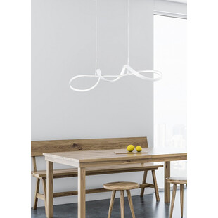 Lampa wisząca nowoczesna Perugia LED 81cm biały mat Reality