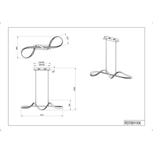 Lampa wisząca LED Perugia | Nowoczesny design | Reality