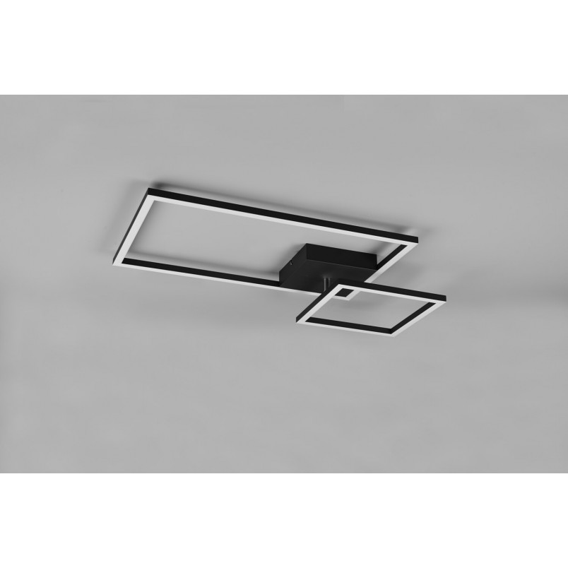 Plafon LED Padella czarny - Nowoczesne oświetlenie | Reality