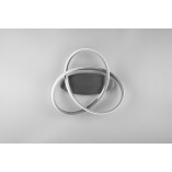 Plafon LED Course 45cm Nikiel Reality - Nowoczesne Oświetlenie