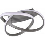 Plafon LED Course 45cm Nikiel Reality - Nowoczesne Oświetlenie