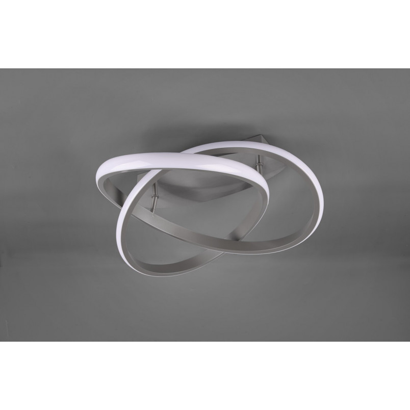 Plafon LED Course 45cm Nikiel Reality - Nowoczesne Oświetlenie