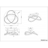 Plafon LED Course 45cm Nikiel Reality - Nowoczesne Oświetlenie